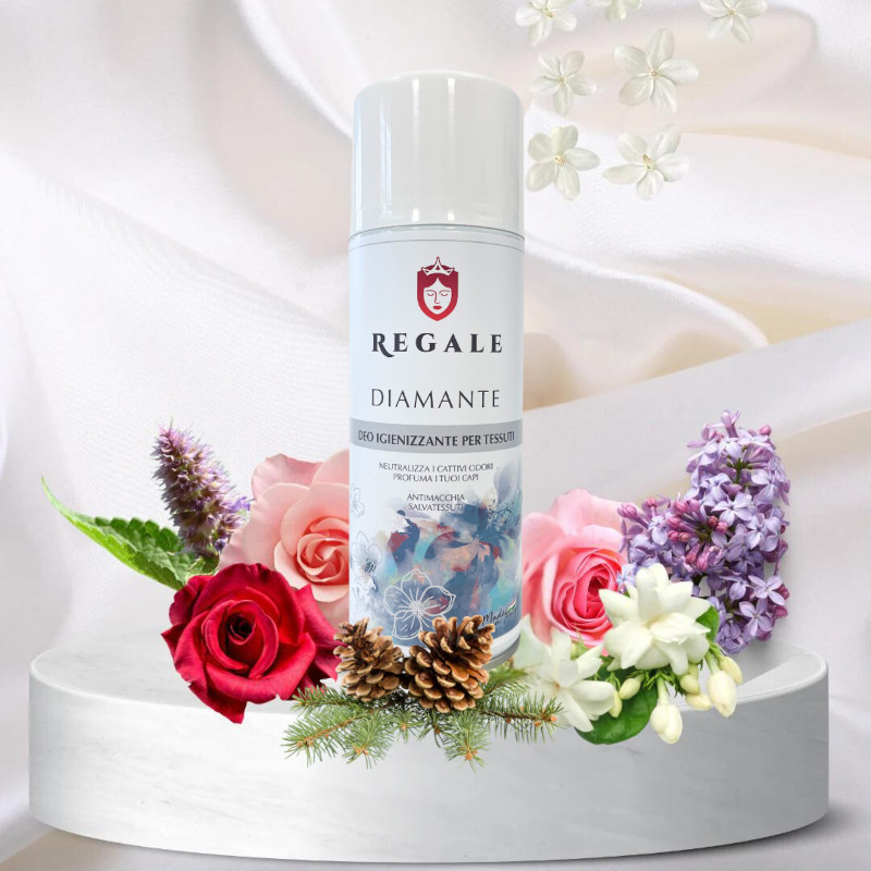 Zloženie parfumovaného DEO spreju na textil Diamante